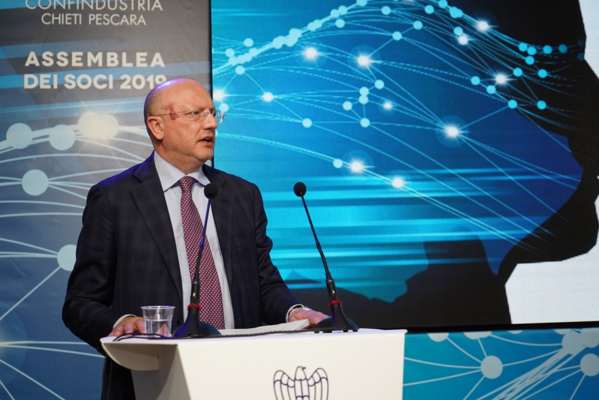 Il presidente Boccia all'assemblea di Confindustria Chieti-Pescara